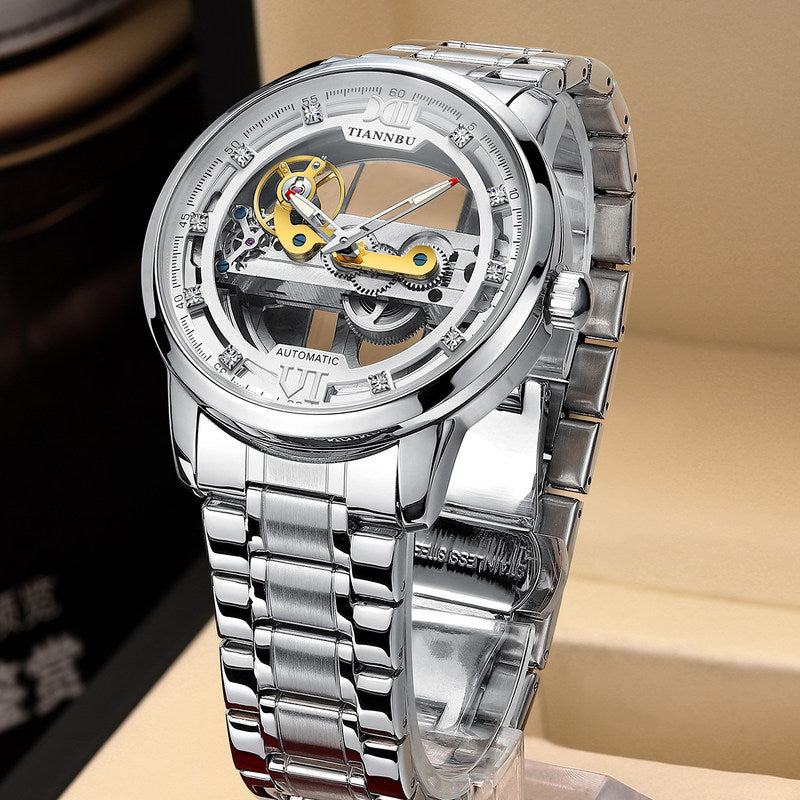 Skeleton Tourbillon Ultra-Thin Automatic Mechanical Watch