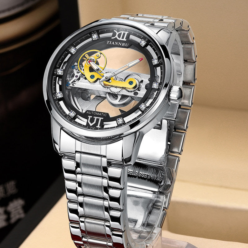 Skeleton Tourbillon Ultra-Thin Automatic Mechanical Watch