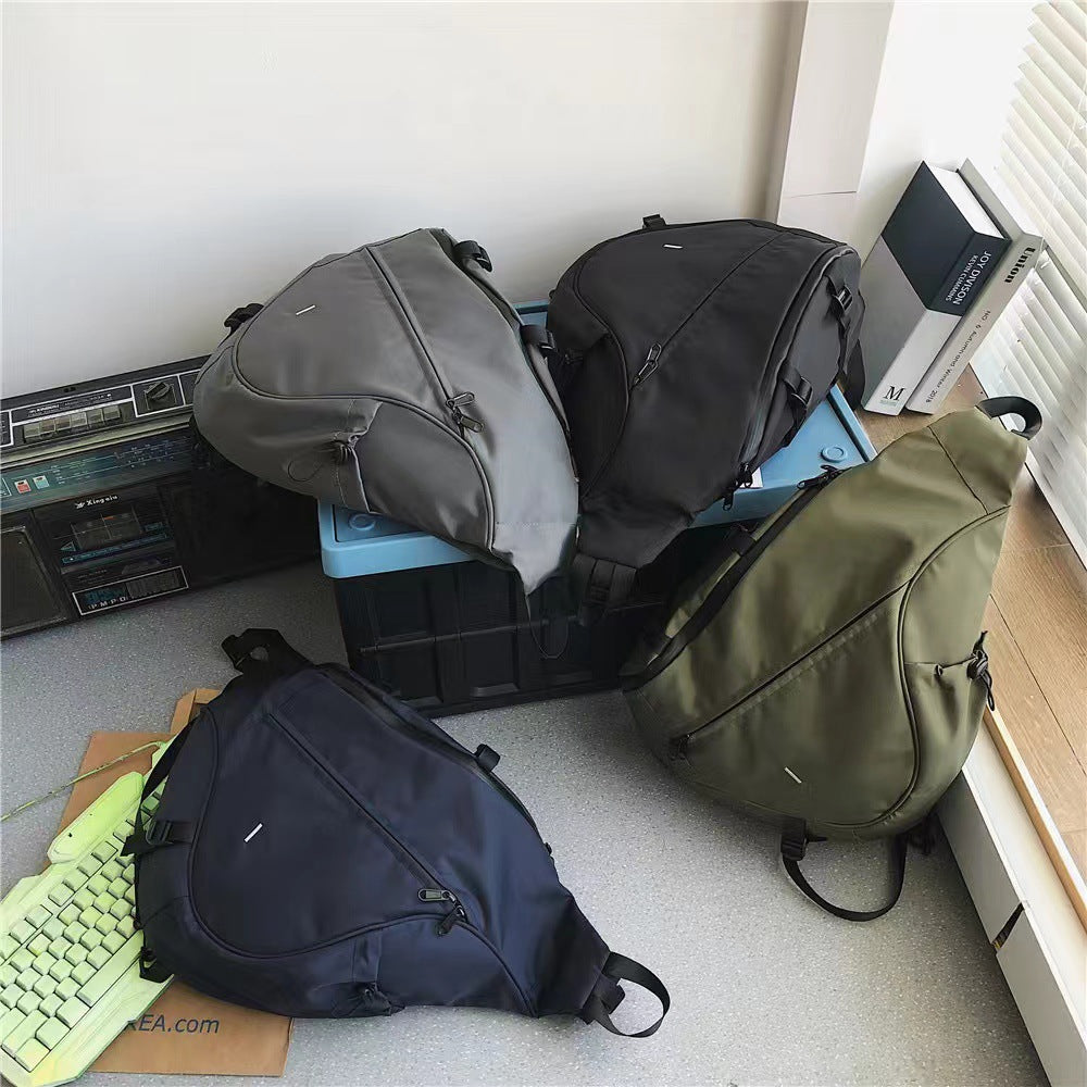 Sling Backpack with Multiple Compartments and Zipped Pockets