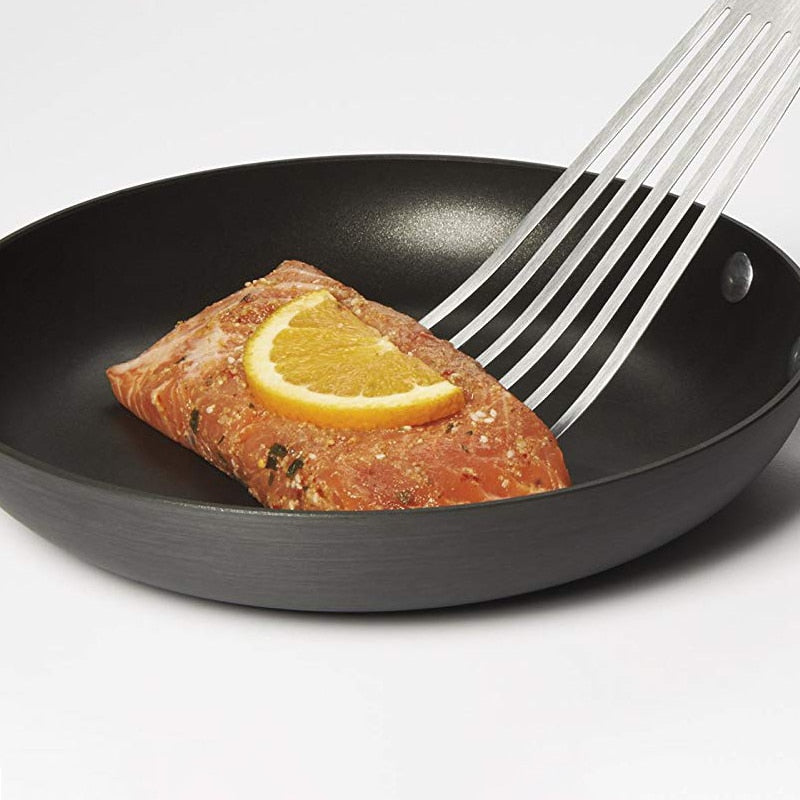 Slotted Turner and Fish Spatula with Wooden Handle
