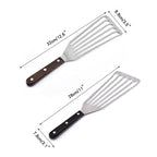 Slotted Turner and Fish Spatula with Wooden Handle