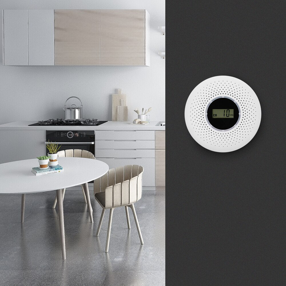 Smoke and Carbon Monoxide Detector, 120 x 35 mm, 85 dB