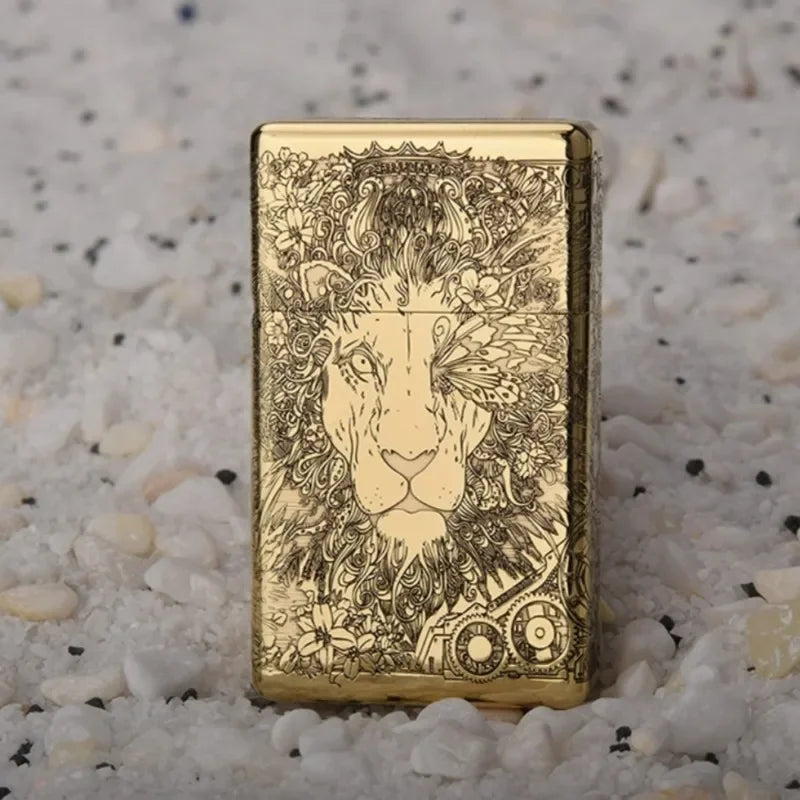 Heavy-Duty Flip-Open Flame Lighter - Compact, Durable Design, view 10