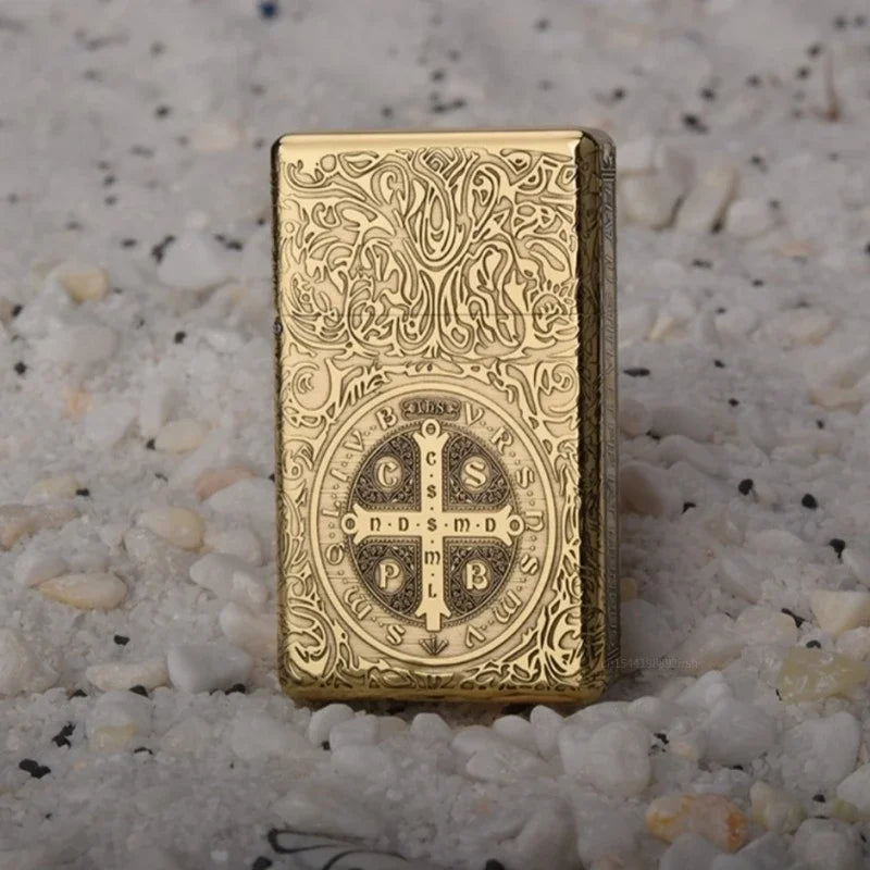 Heavy-Duty Flip-Open Flame Lighter - Compact, Durable Design, view 8