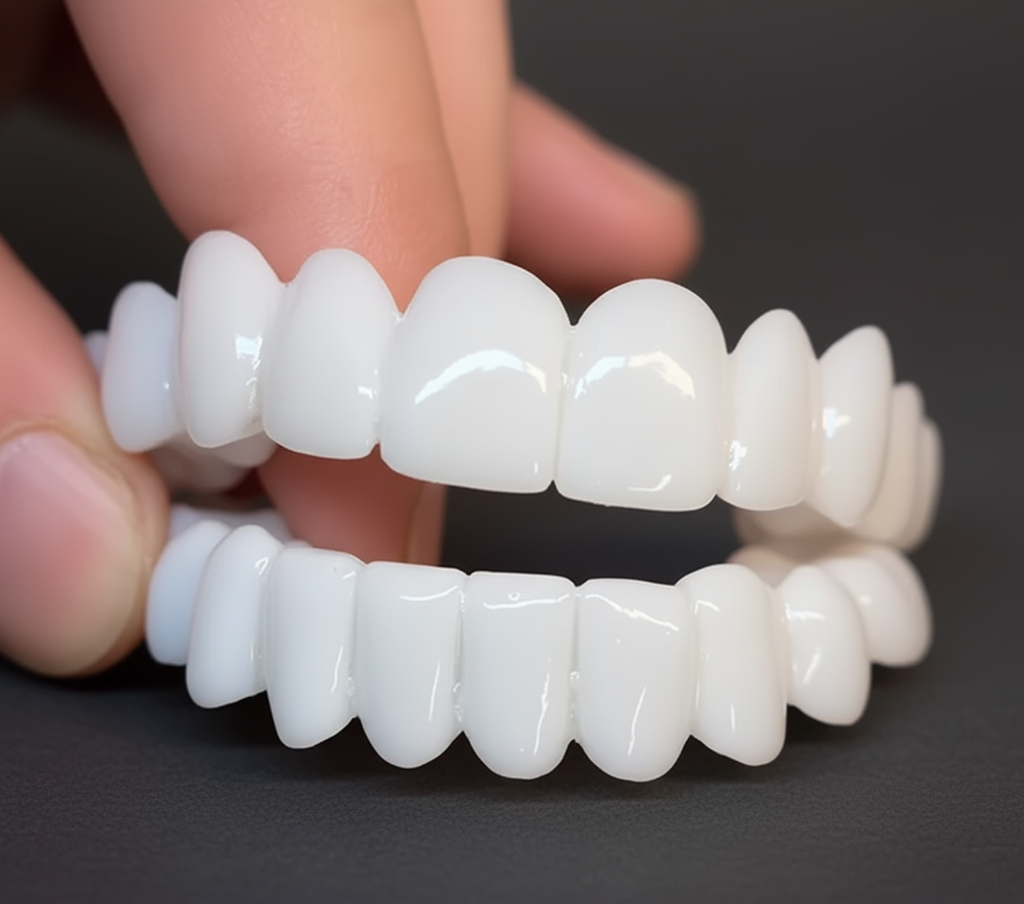 Snap-On Cosmetic Veneers for Covering Dental Imperfections