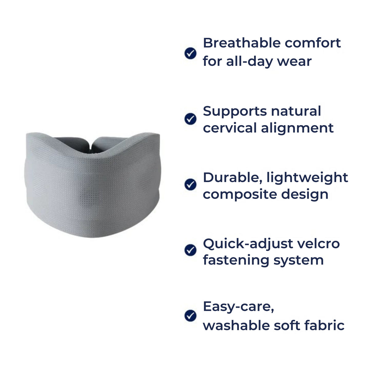 Soft Foam Breathable Cervical Collar Neck Brace with Posture Support