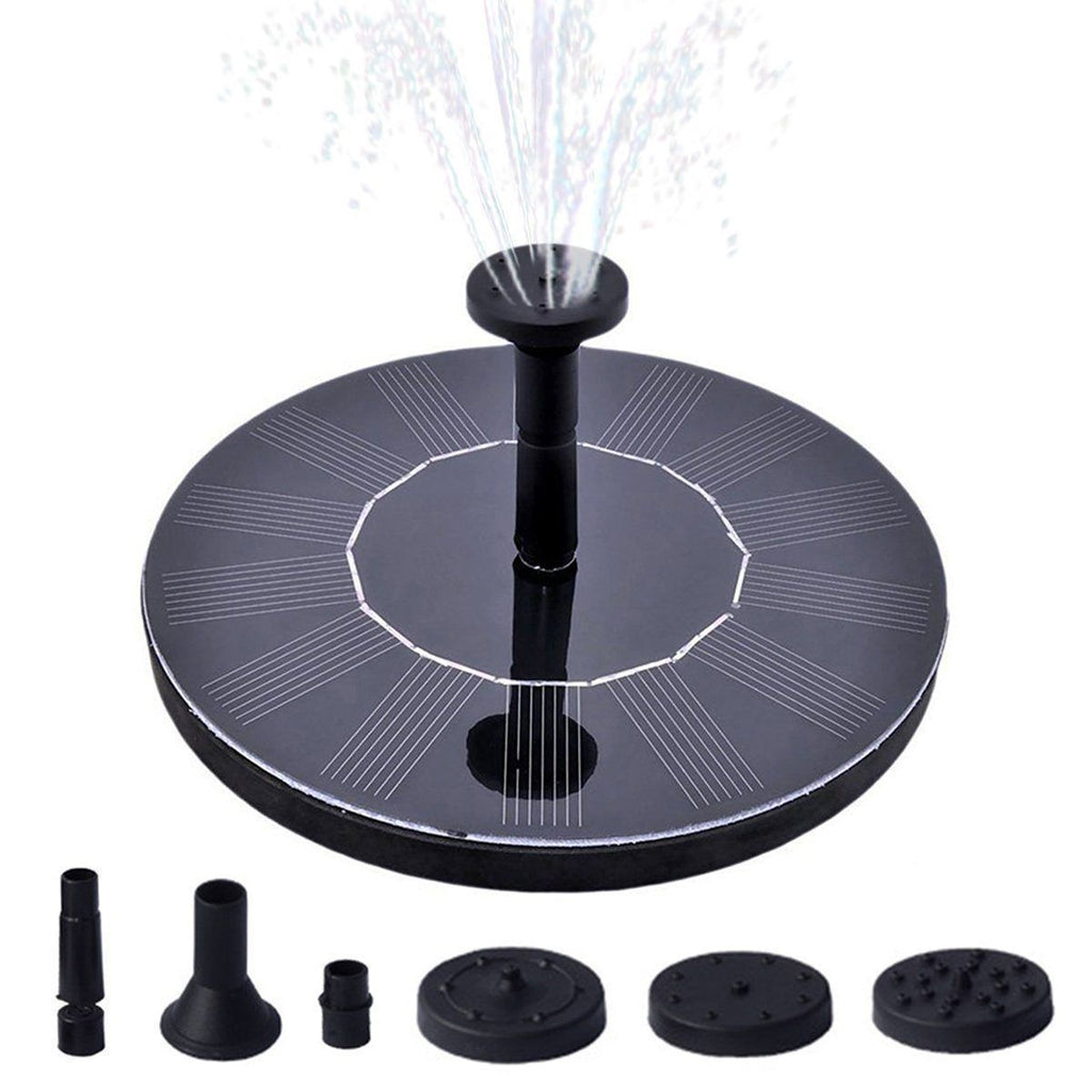 Solar Fountain Pump for Garden, Pond or Birdbath, 7 V / 1.4 W