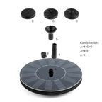 Solar Fountain Pump for Garden, Pond or Birdbath, 7 V / 1.4 W