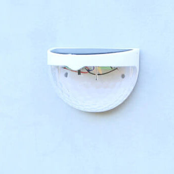 Solar Semi-Circle Outdoor Wall Sconce, Built-In LED, 5W