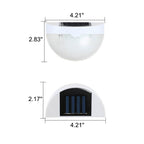 Solar Semi-Circle Outdoor Wall Sconce, Built-In LED, 5W