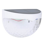 Solar Semi-Circle Outdoor Wall Sconce, Built-In LED, 5W