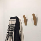 Solid Wood Wall Hooks, Set of 6, 13.5 cm
