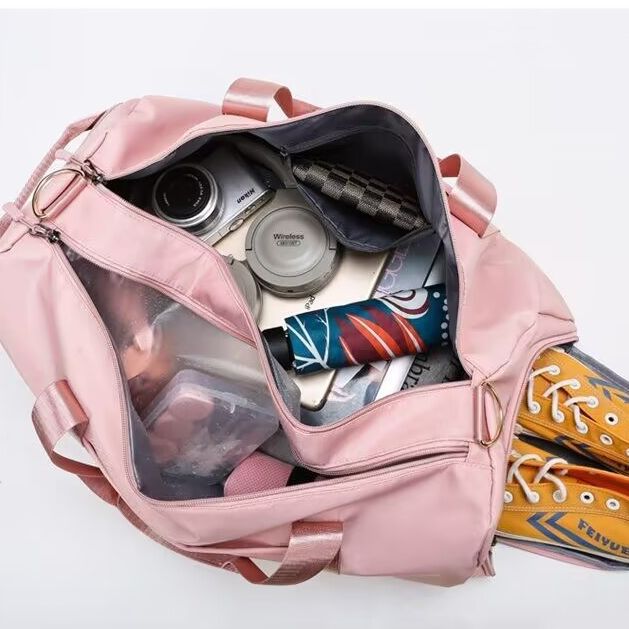 Spacious Gym Duffle Bag with Water-Resistant Fabric