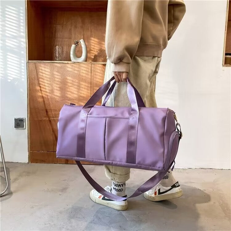 Spacious Gym Duffle Bag with Water-Resistant Fabric
