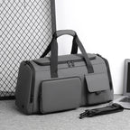 Sports and Travel Bag with Multiple Compartments and Adjustable Shoulder Strap