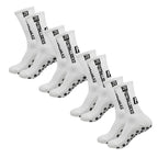 Soccer Sports Grip Socks 4 Pairs - Non-Slip Rubber, Cotton Spandex, Size 38-47, view 4