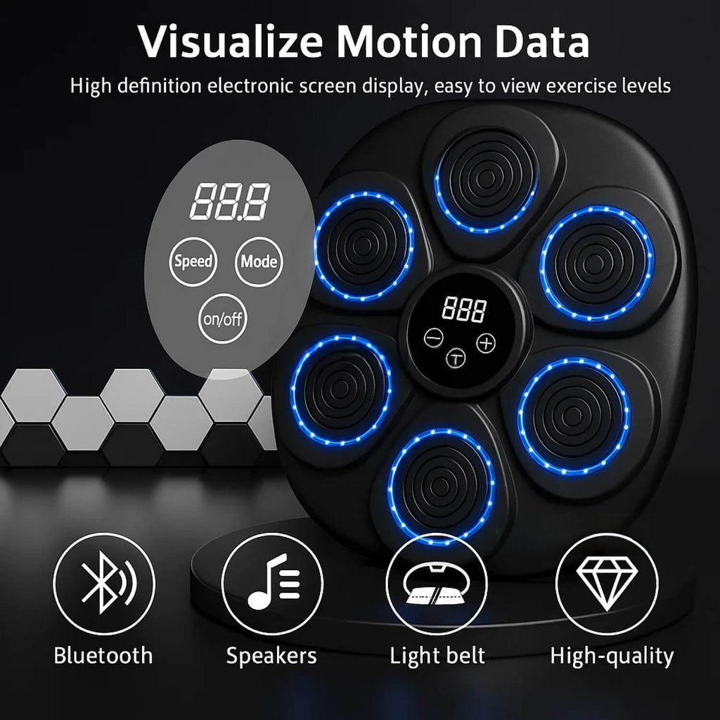 Music Boxing Pad with Interactive Targeting - Rhythm Guidance, Home Gym Use, view 2