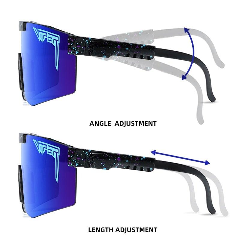 Bicycle Sunglasses for Outdoor Sports - UV400 TAC Lens, 147 mm Wide, view 2