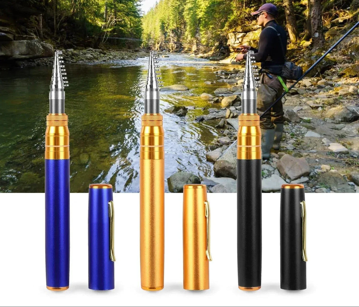 Compact Telescopic Fishing Set - Portable, Freshwater and Saltwater Use, view 2