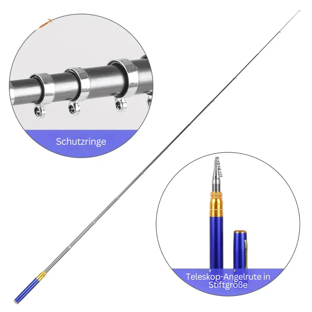 Compact Telescopic Fishing Set - Portable, Freshwater and Saltwater Use, view 6
