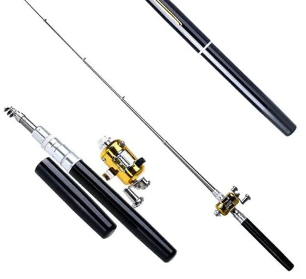 Compact Telescopic Fishing Set - Portable, Freshwater and Saltwater Use