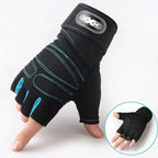 Shock-Resistant Training Gloves with Wrist Support - Breathable Textile, Black, view 11