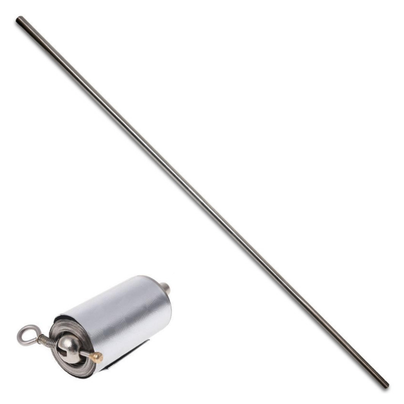 Portable Martial Arts Metal Staff - Extends to 120 cm, Compact 5cm Closed