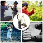 Collapsible Wrist Slingshot - Aluminium Frame, Up to 100 Yards Range, view 8