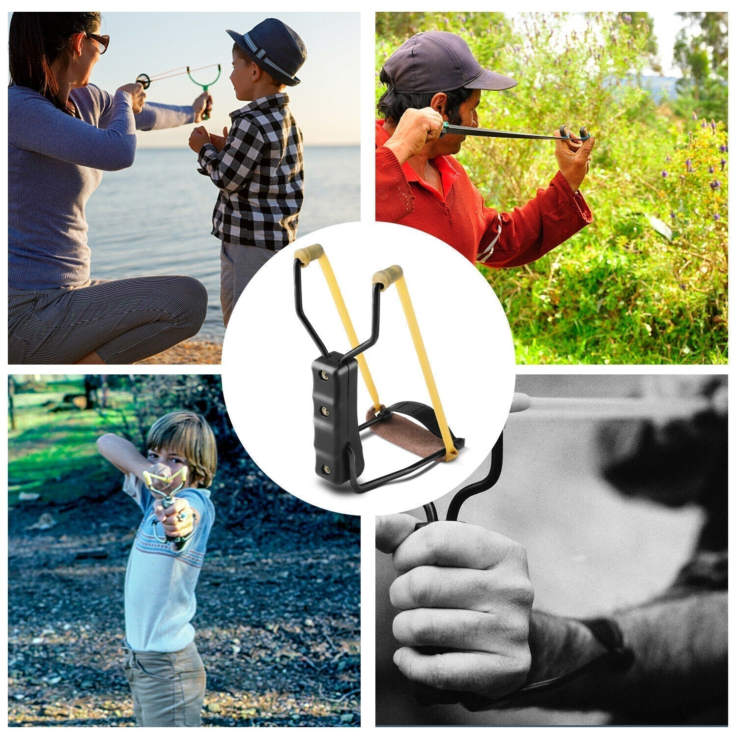 Collapsible Wrist Slingshot - Aluminium Frame, Up to 100 Yards Range, view 8