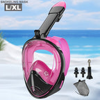 Full-Face Snorkel Mask - 180° View, PC Material, Camera Mount, view 12