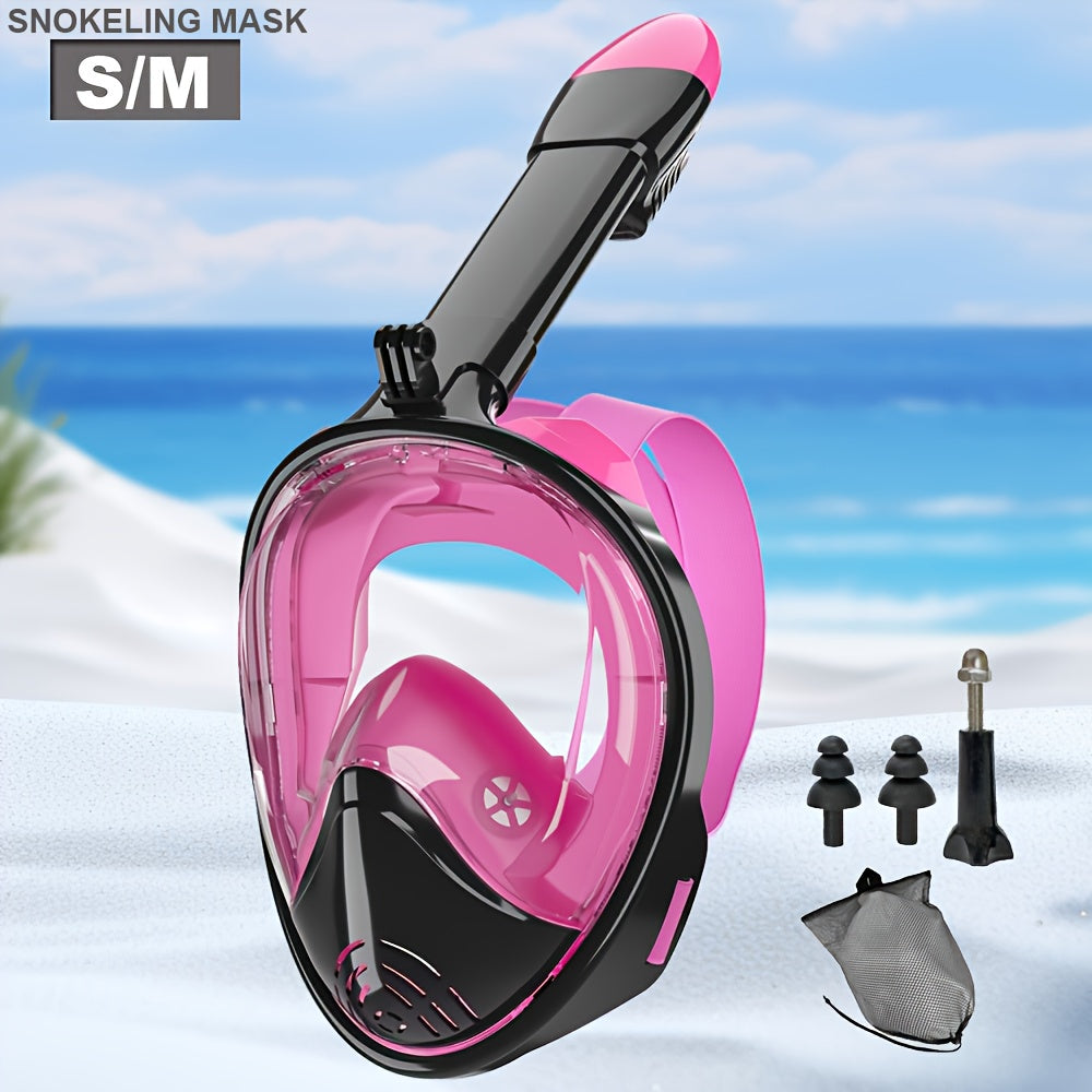 Full-Face Snorkel Mask - 180° View, PC Material, Camera Mount, view 19