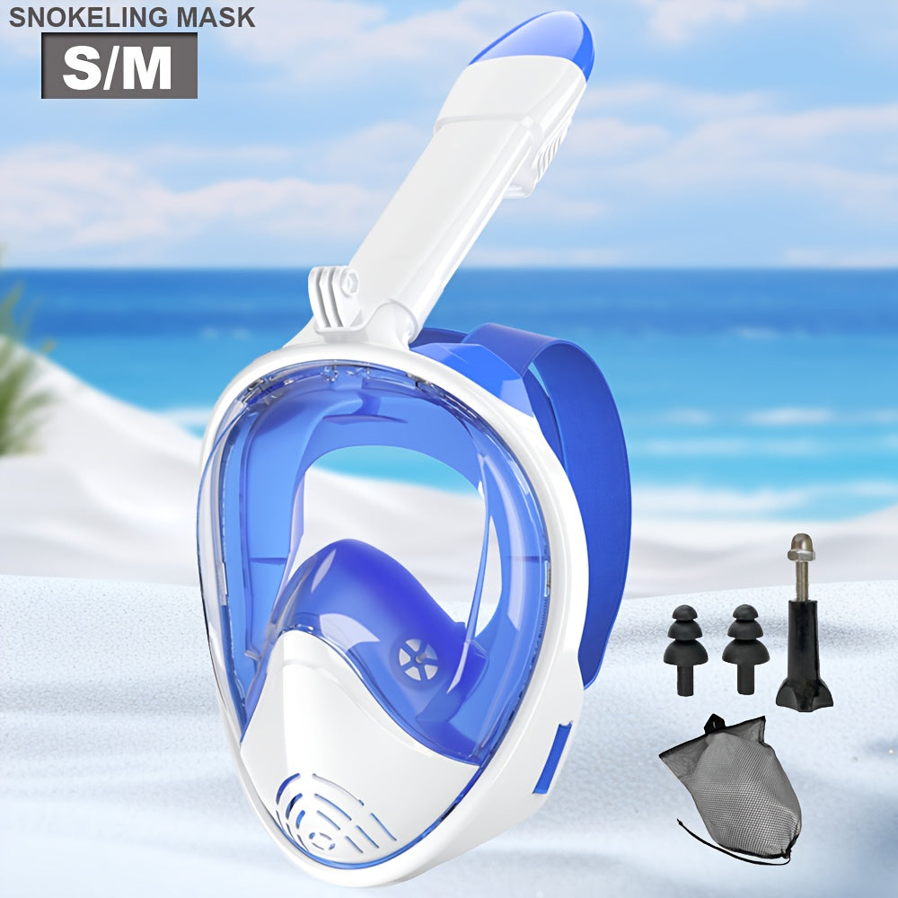 Full-Face Snorkel Mask - 180° View, PC Material, Camera Mount, view 20