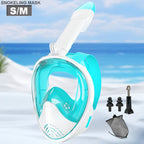 Full-Face Snorkel Mask - 180° View, PC Material, Camera Mount, view 21