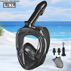 Full-Face Snorkel Mask - 180° View, PC Material, Camera Mount, view 7
