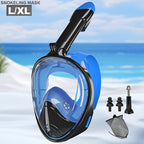 Full-Face Snorkel Mask - 180° View, PC Material, Camera Mount, view 9