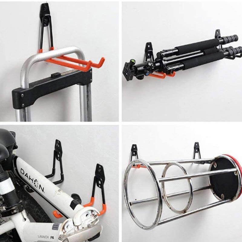 Heavy Duty Wall Mount Metal Bicycle Hanger - Iron, Large Hook 11x4x15cm, view 14