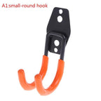Heavy Duty Wall Mount Metal Bicycle Hanger - Iron, Large Hook 11x4x15cm