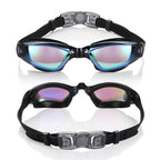 No Leak Anti-Fog UV Protection Triathlon Swim Goggles - Silicone Frame, 19cm, view 5
