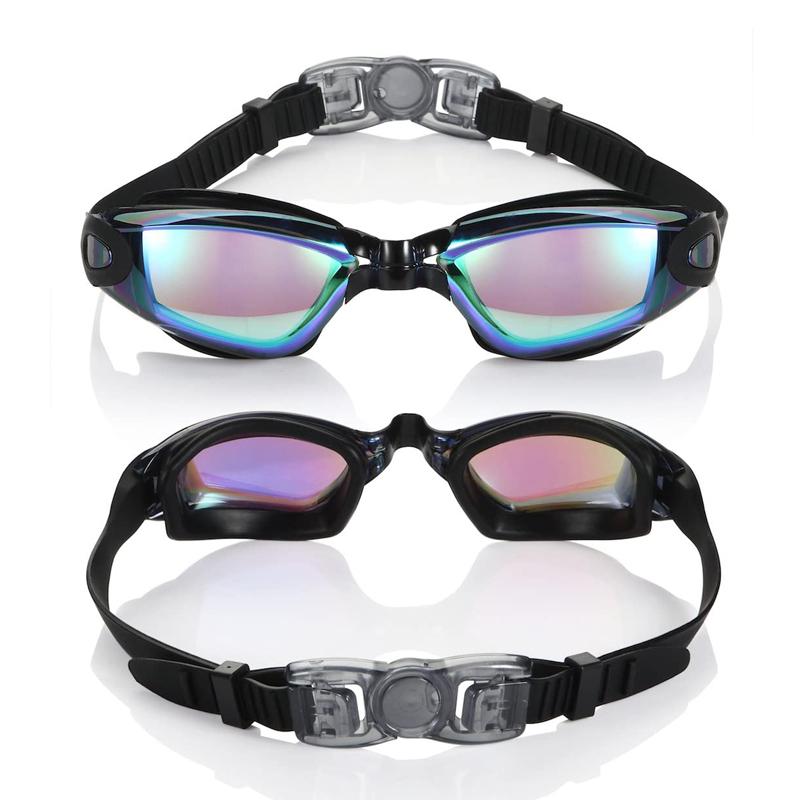 No Leak Anti-Fog UV Protection Triathlon Swim Goggles - Silicone Frame, 19cm, view 5