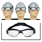 No Leak Anti-Fog UV Protection Triathlon Swim Goggles - Silicone Frame, 19cm, view 6