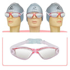 No Leak Anti-Fog UV Protection Triathlon Swim Goggles - Silicone Frame, 19cm, view 9