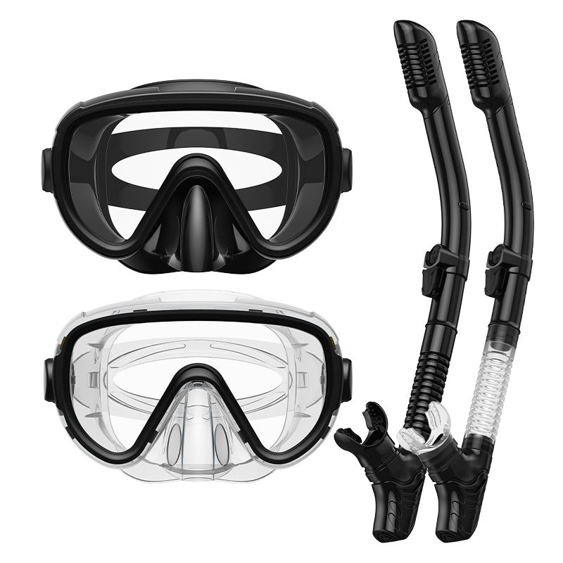 Dive Mask with Anti-Fog Lenses and Flexible Breathing Tube for Snorkelling, view 13