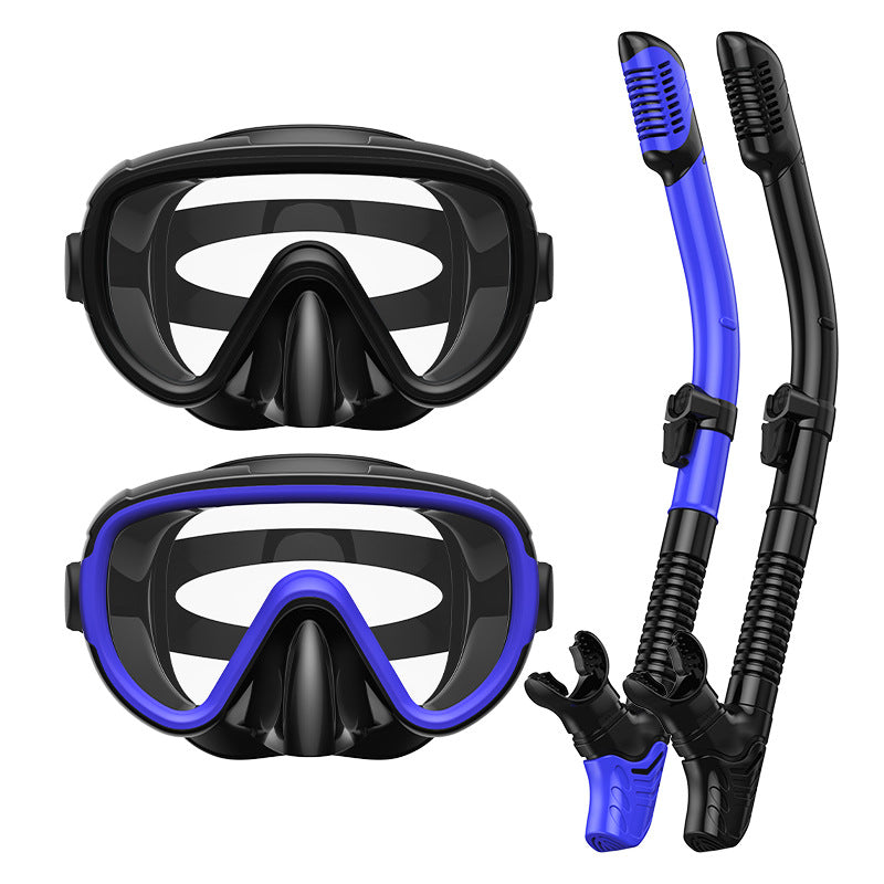 Dive Mask with Anti-Fog Lenses and Flexible Breathing Tube for Snorkelling, view 16