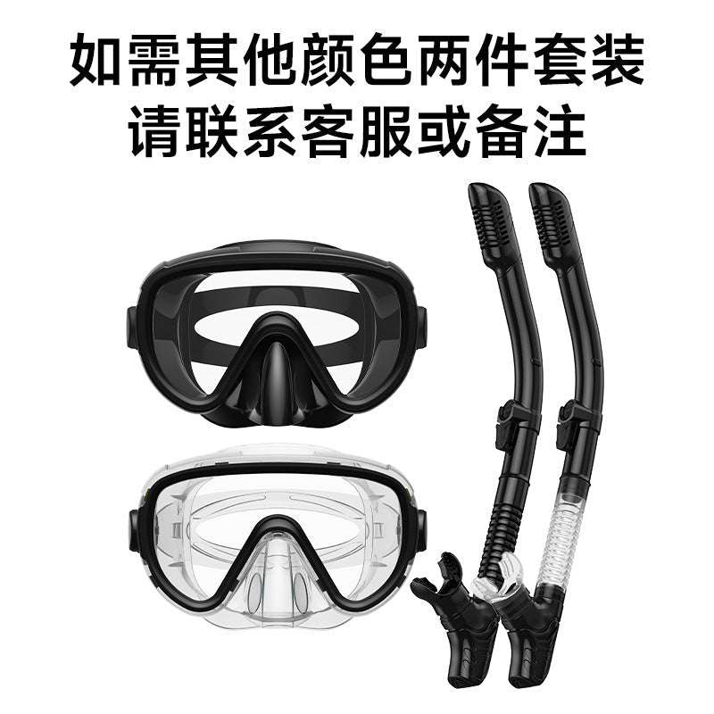 Dive Mask with Anti-Fog Lenses and Flexible Breathing Tube for Snorkelling, view 24