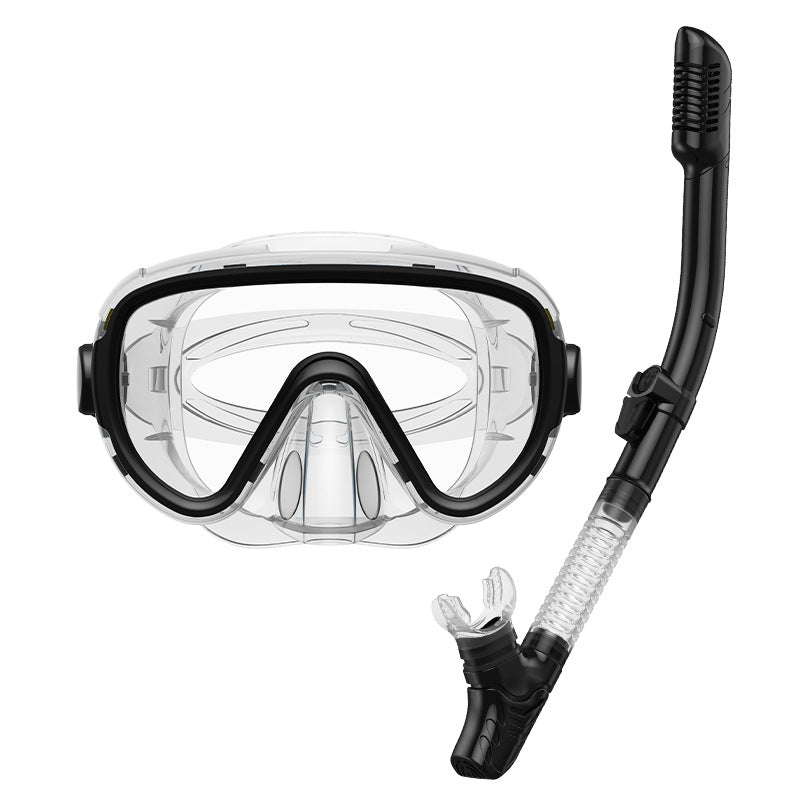 Dive Mask with Anti-Fog Lenses and Flexible Breathing Tube for Snorkelling, view 3