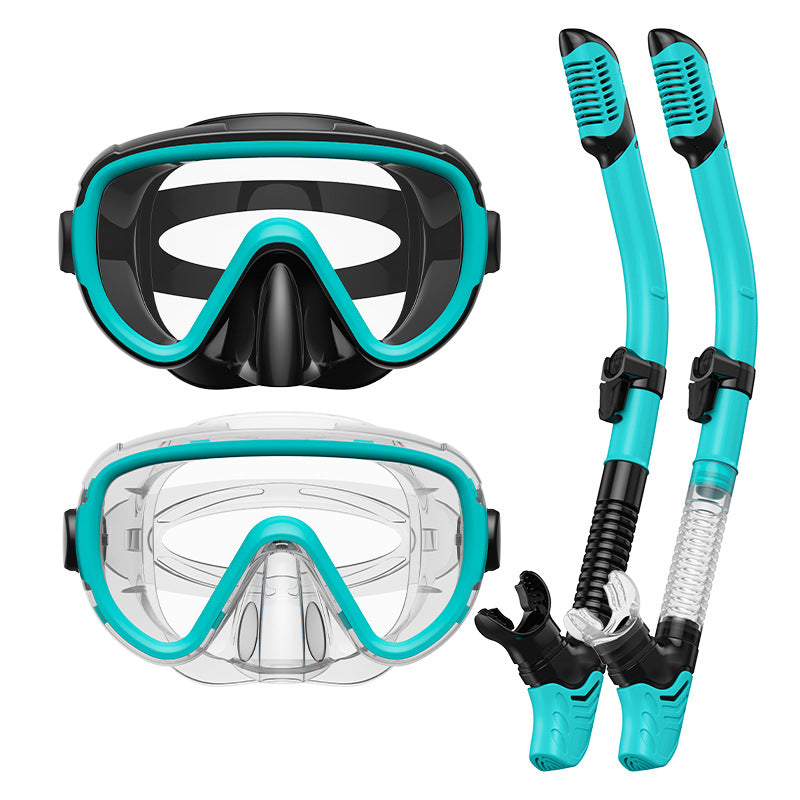 Dive Mask with Anti-Fog Lenses and Flexible Breathing Tube for Snorkelling, view 7