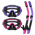 Dive Mask with Anti-Fog Lenses and Flexible Breathing Tube for Snorkelling, view 9