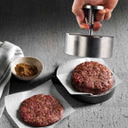 Manual Meat Press for Hamburger Patties - Dishwasher Safe, Plastic-Free, view 4