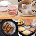 Manual Meat Press for Hamburger Patties - Dishwasher Safe, Plastic-Free, view 5