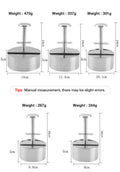 Manual Meat Press for Hamburger Patties - Dishwasher Safe, Plastic-Free, view 9